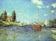 Claude Monet Red Boats at Argenteuil China oil painting reproduction